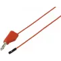 Voltcraft MSL-315 punane mõõtejuhe, 4 mm turvapistikust 0,64 mm turvapesani, 1 m, virnastatav, 60 V DC, 1 A VC-17182170