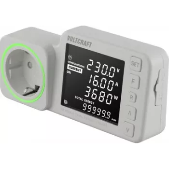 VOLTCRAFT SEM5000 DUAL energiakulukulumõõtur andmelogijaga, kulude prognoos, alarm VC-14516985