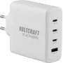 VOLTCRAFT UC-3C1A140W01 GaN USB laadija 140W PD 3.1, 3x USB-C, 1x USB-A, valge