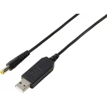 VOLTCRAFT USB 12V DC pingmuundur 5,5x2,1 mm pistikuga ja adapterikomplektiga, 12W, 1A, must (VC-18218585)