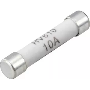 VOLTCRAFT VC-14933145 Multimeetri kaitse, 10 A, 600 V AC/DC, kiiretoimeline, 6,35 x 31,8 mm, 100 tk pakk