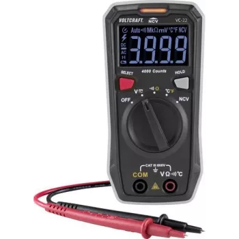 VOLTCRAFT VC-22 digitaalne multimeeter CAT III 600 V, 4000 näitu VC-11899610