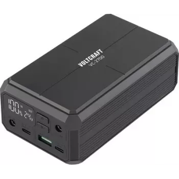 VOLTCRAFT VC-2700 Power Bank 27000 mAh USB PD 3.0, USB PD 2.0, PPS, kiirlaadimine Li-Ion must, samaaegne laadimine ja tühjendamine, olekuindikaator (VC-18192885)
