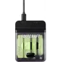 Voltcraft VC-BC4-PB1 2-in-1 NiMH akulaadija ja akupank 4x AA/AAA, 500mA, USB-C sisend, USB-A väljund, must
