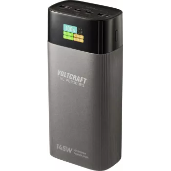 VOLTCRAFT VC-PBP3011PS Power Bank 40000 mAh USB PD 3.0 LiPo hõbedane (matt) oleku näidikuga (VC-17331275)
