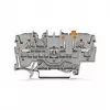 WAGO 2002-1671 2-juhiline lahutus- ja testklemmliist Push-in CAGE CLAMP tehnoloogiaga, hall