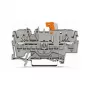 WAGO 2002-1671 2-juhiline lahutus- ja testklemmliist Push-in CAGE CLAMP tehnoloogiaga, hall