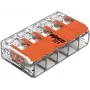 WAGO 221-415 COMPACT ühendusklamber 5 juhile, 0,2-4 mm², 25-pakk