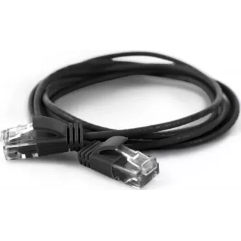 Wantec Patch-kaabel UTP CAT6a d=2,8mm 20,00m Must