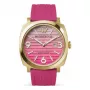 WATCHPEOPLE Naiste 700985 Roosakuldse tooniga roostevabast terasest ja pruuni nahast käekell 45mm