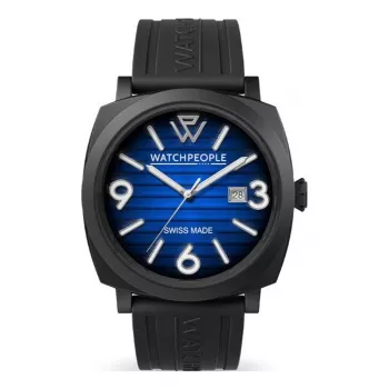 WATCHPEOPLE Naiste 700992 Analoogkvartskell 45mm Musta Sihtnumbri ja Ehtsa Nahast Rihmaga