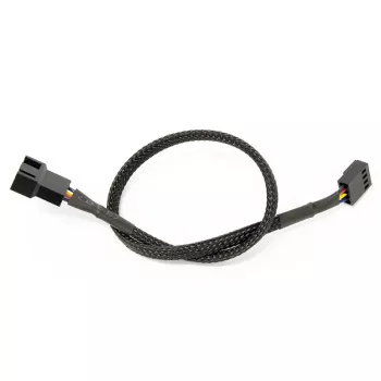Watercool 4-Pin PWM pikenduskaabel, must - 30 cm