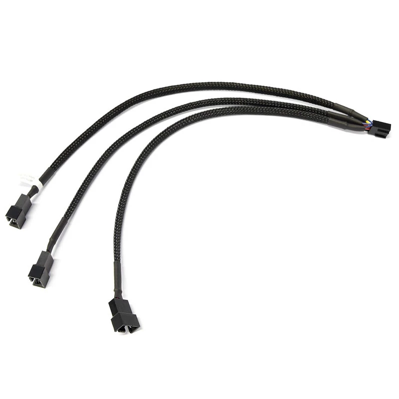 Watercool Y-Splitter 3-Fan PWM, Black - 30cm