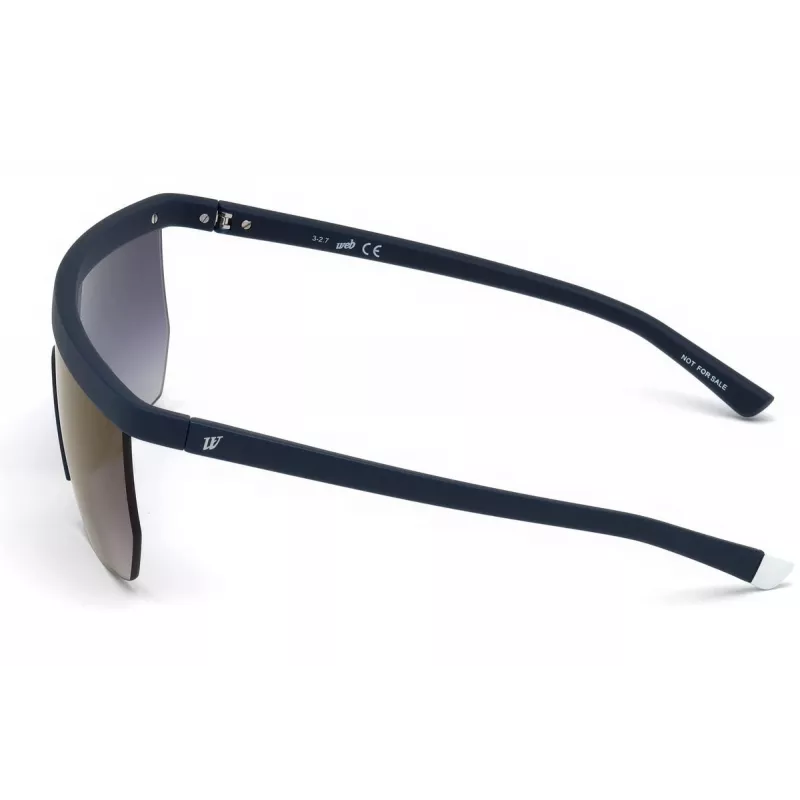 WEB EYEWEAR MAN Päikeseprillid WE0221-91X Ristkülikukujuline atsetaatraam must hall lääts 54mm