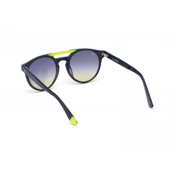 WEB EYEWEAR Unisex päikeseprillid WE0262-5190W Ruudukujuline atsetaatraam musta värvi hallide läätsedega 51/19/145 mm