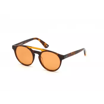WEB EYEWEAR Unisex WE0262-5156J Ristkülikukujulised atsetaatpäikeseprillid Havana/Pruun Gradientlääts 51/19/145 mm UV400