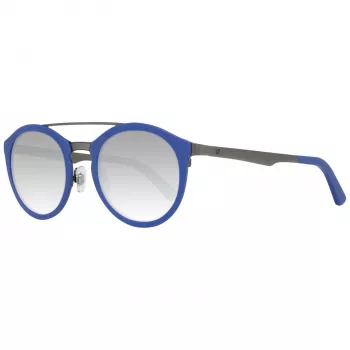 WEB EYEWEAR WE0143-4991X Unisex Päikeseprillid, Ruudukujuline Atsetaatraam, Hallid Läätsed, 49/22/140 mm
