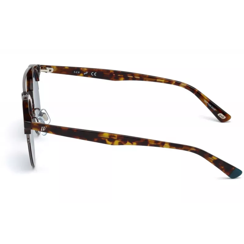 WEB EYEWEAR WE0192-52V Unisex Päikeseprillid Havana Atsetaatraam Pruuni Gradientläätsega 49mm