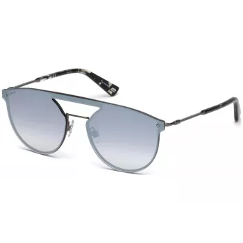 WEB EYEWEAR WE0193-08C Unisex Ristkülikukujulised Päikeseprillid Havana Atsetaatraamiga Pruun Polükarbonaat Lääts UV400