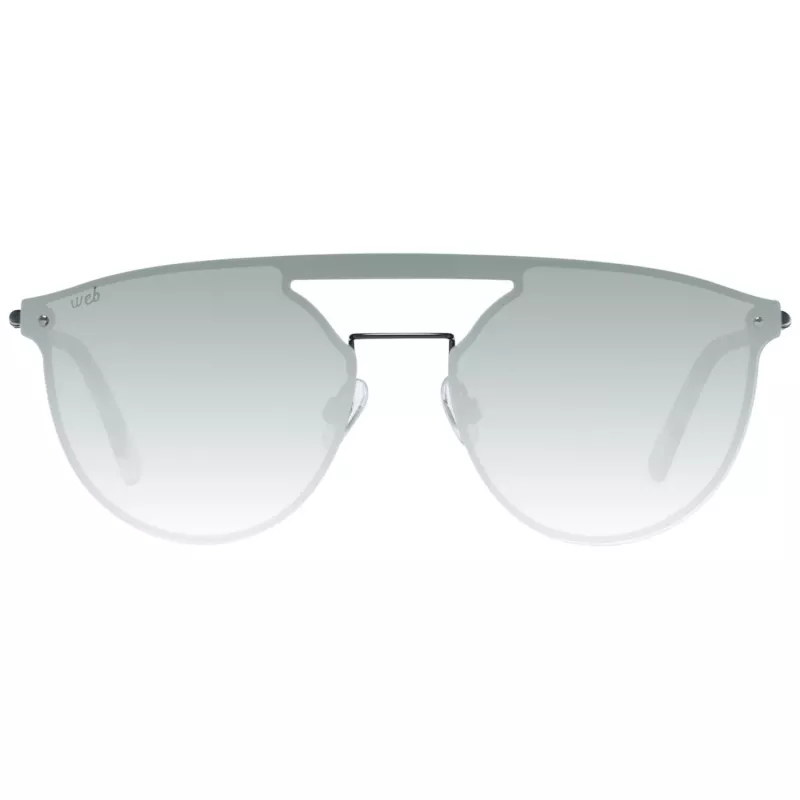 WEB EYEWEAR WE0193-13802Q Unisex Päikeseprillid Must Raam Hallid Läätsed 55mm