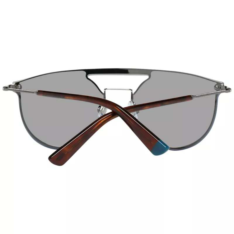 WEB EYEWEAR WE0193-13808V Unisex Päikeseprillid - Läikiv Must Raam, Suitsuläätsed, 54mm