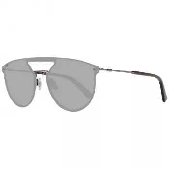 WEB EYEWEAR WE0193-13808V Unisex Päikeseprillid - Läikiv Must Raam, Suitsuläätsed, 54mm
