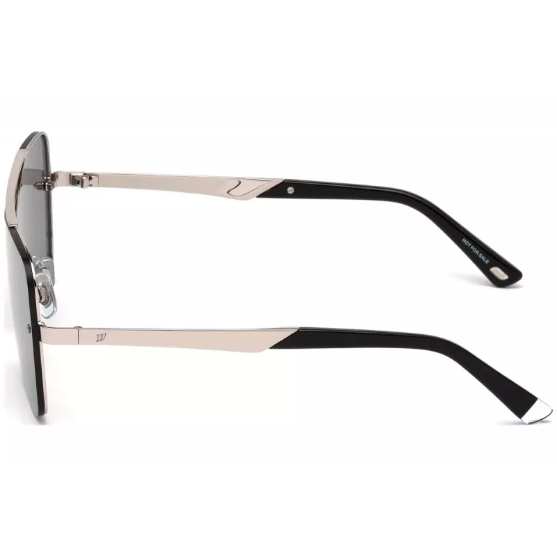 WEB EYEWEAR WE0202-16C Unisex Päikeseprillid, Läikiv Must Raam, Hallid Läätsed, 54mm