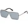 WEB EYEWEAR WE0202-16C Unisex Päikeseprillid, Läikiv Must Raam, Hallid Läätsed, 54mm