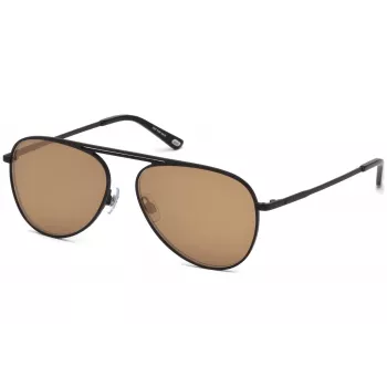 WEB EYEWEAR WE0206-02G Unisex Ristkülikukujulised Päikeseprillid - Havana atsetaatraam, rohelised polükarbonaat läätsed, UV400 kaitse