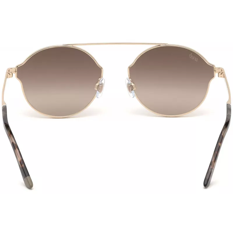 Web Eyewear WE0243-32G Unisex Pilot Päikeseprillid Kuldne Raam Pruun Gradientlääts UV400 58mm