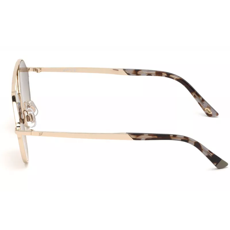 Web Eyewear WE0243-32G Unisex Pilot Päikeseprillid Kuldne Raam Pruun Gradientlääts UV400 58mm