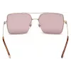 WEB EYEWEAR Naiste päikeseprillid WE0210-28Y Havana pruun atsetaat kandiline raam UV400