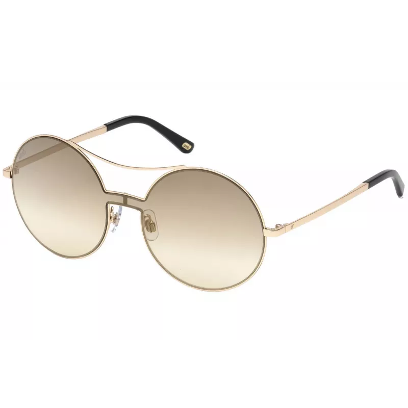 WEB EYEWEAR naiste päikeseprillid WE0211-28G kuldne metallraam, pruun gradientlääts 59 mm