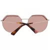 WEB EYEWEAR Naiste päikeseprillid WE0258-5833G Havana atsetaat ruudukujulise raamiga, pruuni gradiendi läätsedega 58/18/140 mm