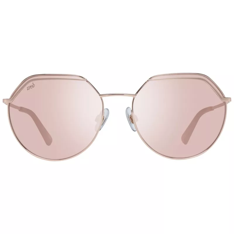 WEB EYEWEAR Naiste päikeseprillid WE0258-5833G Havana atsetaat ruudukujulise raamiga, pruuni gradiendi läätsedega 58/18/140 mm
