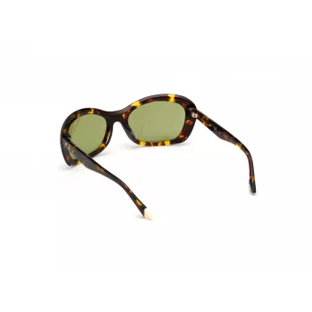 WEB EYEWEAR naiste päikeseprillid WE0289-5652N Havana atsetaat ruudukujulise raamiga pruuni gradiendi läätsedega 56/19/130 mm