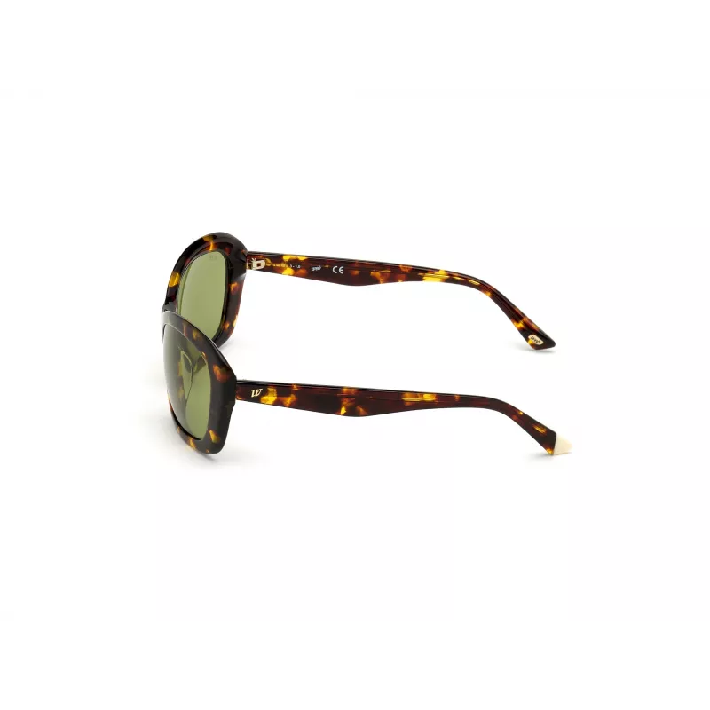 WEB EYEWEAR naiste päikeseprillid WE0289-5652N Havana atsetaat ruudukujulise raamiga pruuni gradiendi läätsedega 56/19/130 mm
