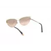 WEB EYEWEAR Naiste WE0272-5932Z ruudukujulised atsetaatpäikeseprillid, must raam, hallid klaasid, 59mm