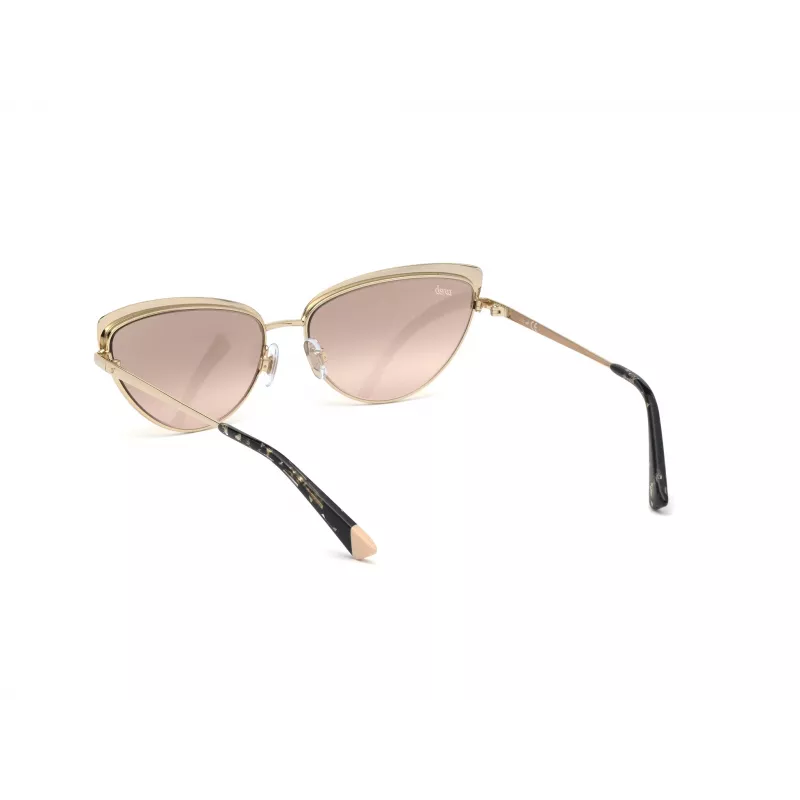 WEB EYEWEAR Naiste WE0272-5932Z ruudukujulised atsetaatpäikeseprillid, must raam, hallid klaasid, 59mm