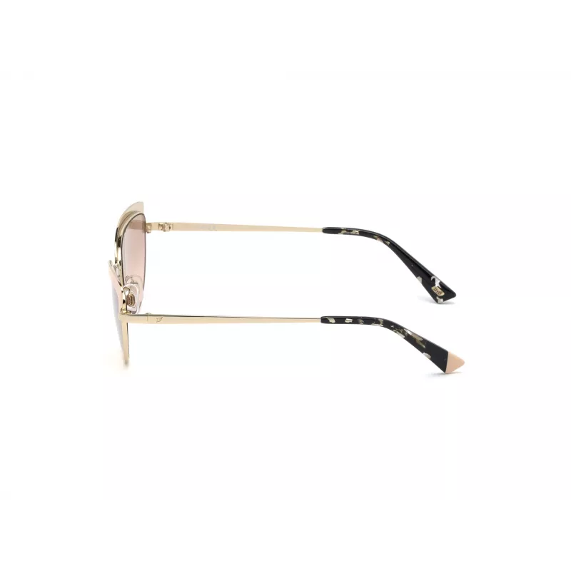 WEB EYEWEAR Naiste WE0272-5932Z ruudukujulised atsetaatpäikeseprillid, must raam, hallid klaasid, 59mm