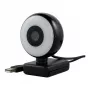 WEMISS CM-A2 Stream Series koos ringvalgusega Full HD veebikaamera, 1/3 inch CMOS andur, must