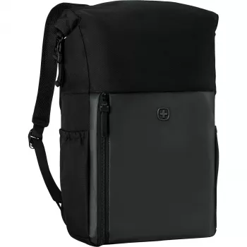 Wenger UrbanOne Roll-Top 15.6 Laptop Seljakott Must