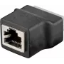 Wentronic 76737 RJ45 T-adapter jaotur, 1x RJ45 isane 2x RJ45 emasele, 8-pin, must