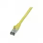 Wentronic CAT 6 S/FTP patchkaabel, RJ45 isane - RJ45 isane, 1 m, kollane, LSZH, tuleaeglustiga