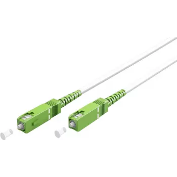 WENTRONIC Goobay 59599 OS2 ühemoodiline fiiberoptiline ühenduskaabel SC/APC - SC/APC, 15 m, LSZH, valge