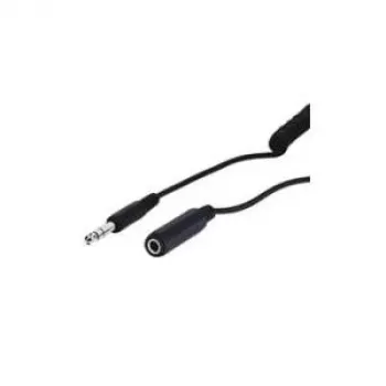 Wentronic Goobay 6,35 mm Jack pikenduskaabel, 5 m, TRS stereo, isane emasele, must 50016