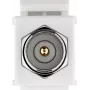 WENTRONIC Goobay 79955 ülilame F-pistmikuga akna/ukse läbiviigukaabel, F-isane F-emasele, valge, 26 cm lame osa