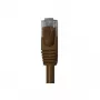 Wentronic Goobay CAT 6 lame paigalduskaabel, U/UTP, tume pruun, 0,5 m, vask 95889