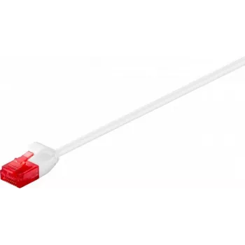 Wentronic Goobay CAT 6 õhuke paigalduskaabel, U/UTP, valge, 0,5 m, vask 93691