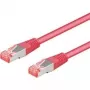 Wentronic Goobay CAT 6a S/FTP patch-kaabel, magenta, 1 m, LSZH, vask 93682
